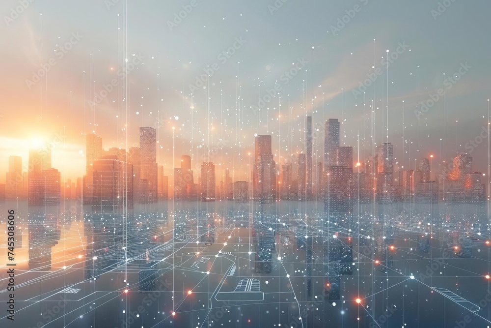 Conceptual design of a smart city interconnected with digital networks ...