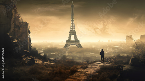 ruins of the eiffel tower by marc photo