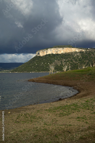 Monteleone Roccadoria basin, Temo river. SS, Sardinia, Italy