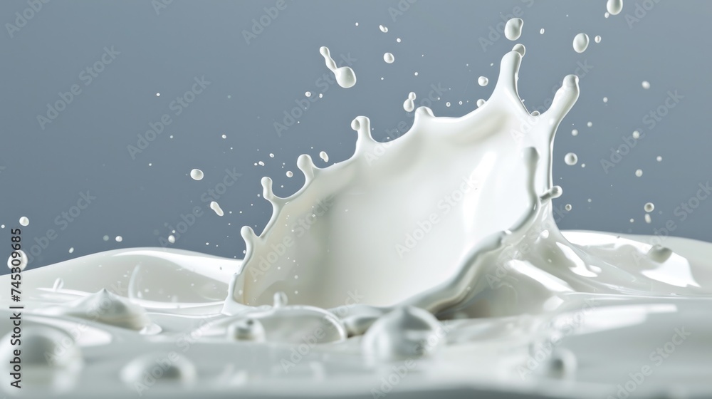 Splash of milk with clipping path. 3D illustration, milk, liquid, drink, splashing, motion, dairy, beverage, cream, white, fresh, food, freshness, drop, Gen AI Splash of milk with clipping path. 3D illustration, milk, liquid, drink, splashing, motion, dairy, beverage, cream, white, fresh, food, freshness, drop, Gen AI