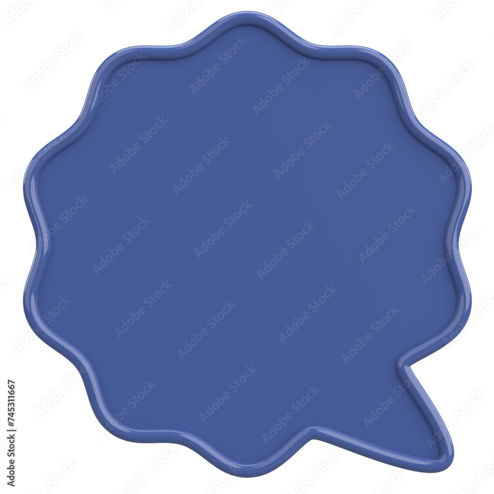 Speech Bubble. Text Box. 3D Illustration. Speech Bubble. Text Box. 3D Illustration.