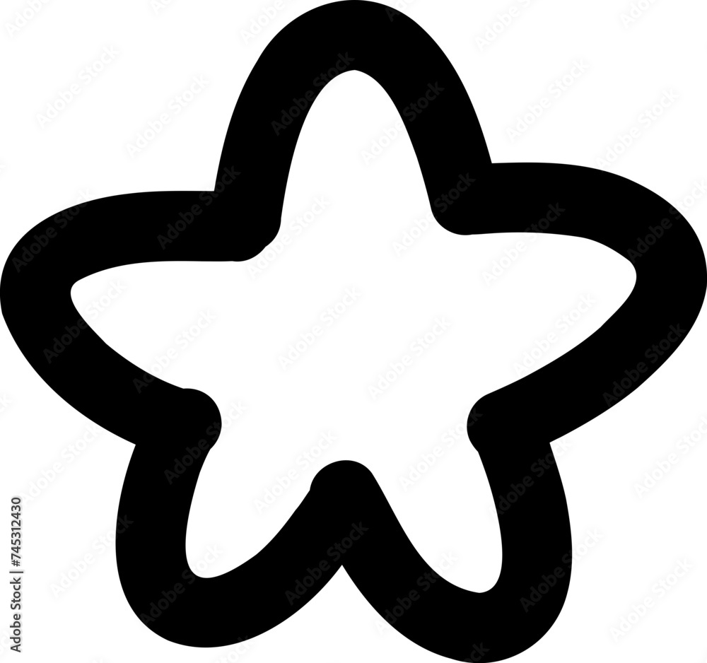 Cute star outline coloring Cute star outline coloring