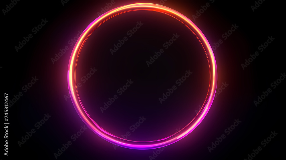 Abstract neon circle Abstract neon circle