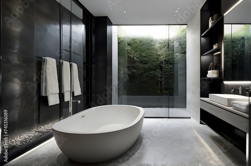 contemporary bathtub