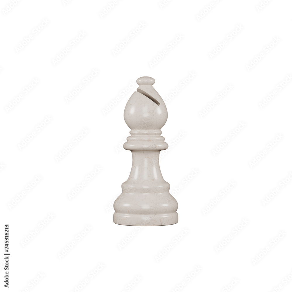 Bishop chess piece in marble premium texture Bishop chess piece in marble premium texture