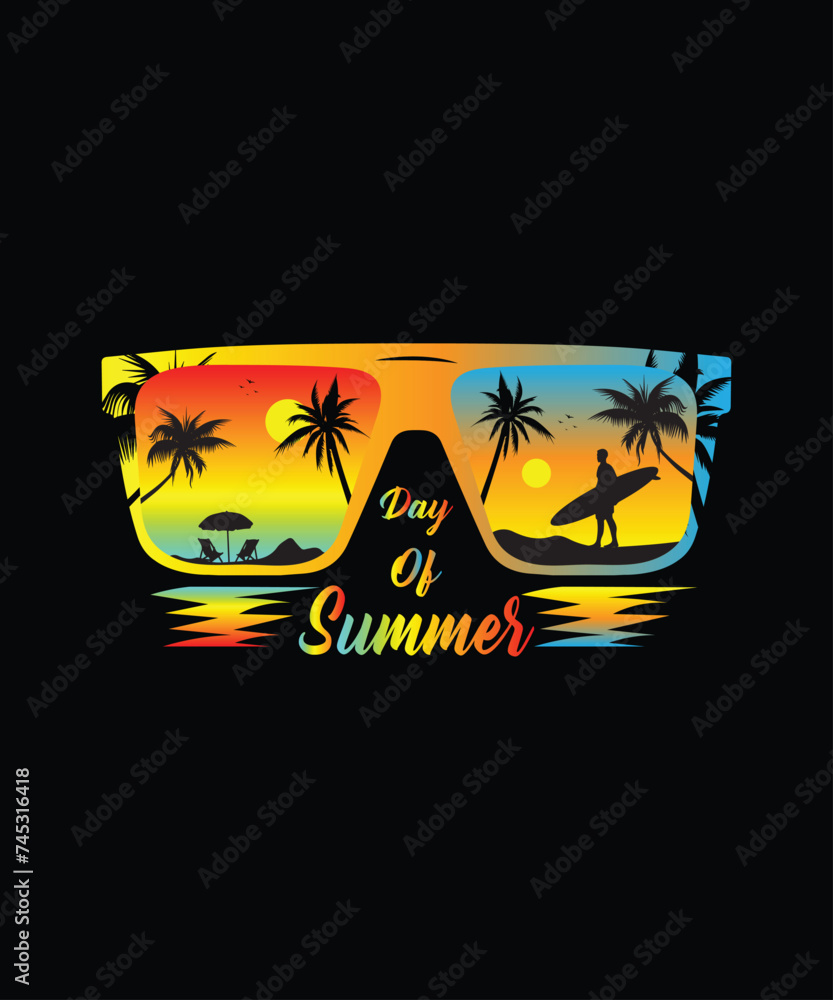 Day Of Summer T Shirt Design