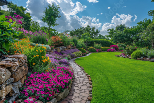Beautiful backyard landscaping