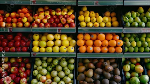 fruits and vegetables on market