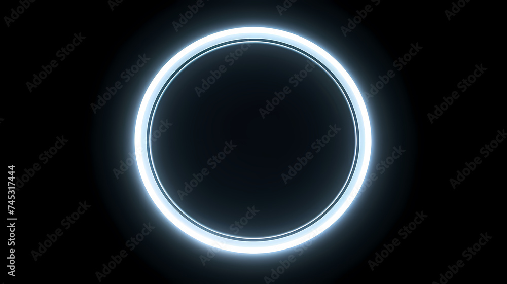 Technology bright circles on background