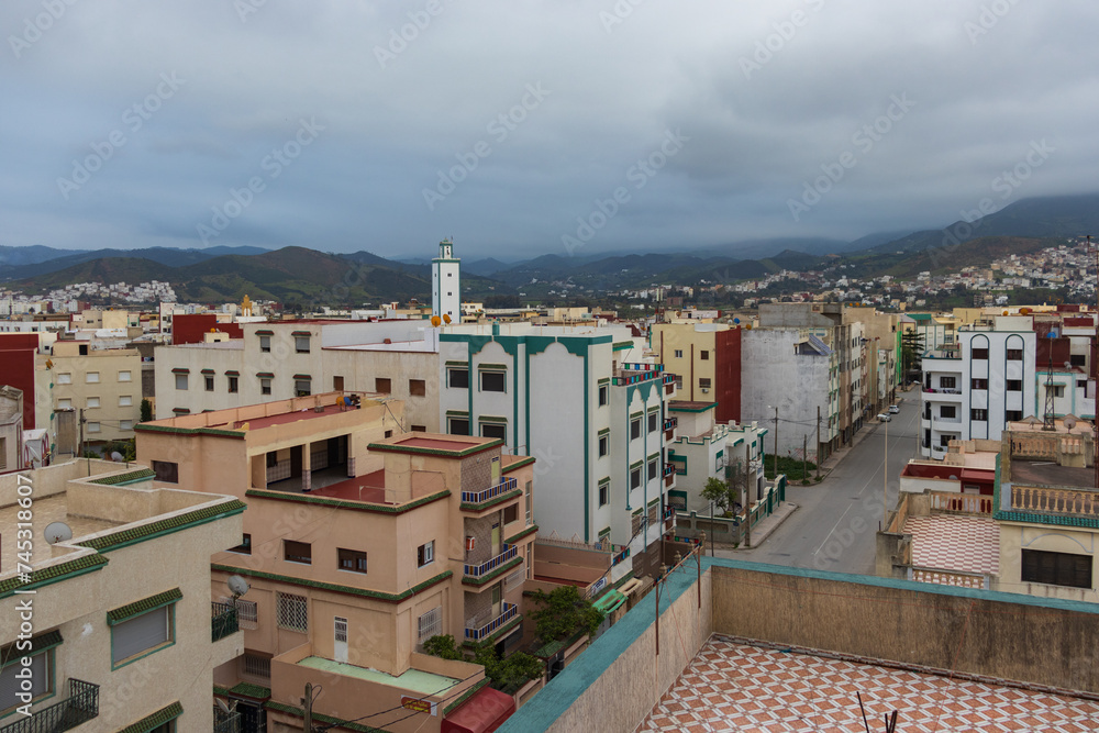 Tétouan, Morocco - 06 june 2020: Cloudy day in Tetouan