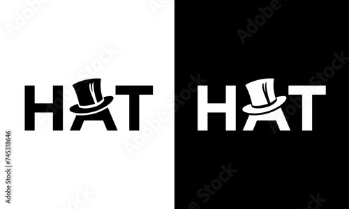 Magician HAT mascot logo icon, vintage mascot sketch concept, hat mascot logo icon 02
