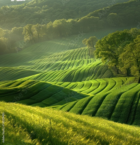an image of a field and light