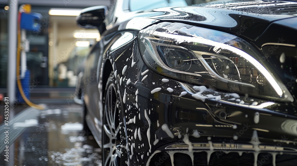 Obraz premium A car wash
