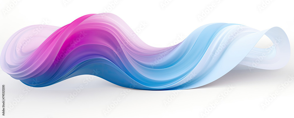 White Background With Blue and Pink Wave White Background With Blue and Pink Wave