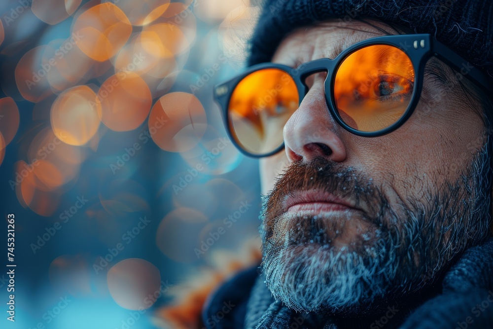 A creative blurry image with glowing bokeh lights and a clear foreground space A creative blurry image with glowing bokeh lights and a clear foreground space