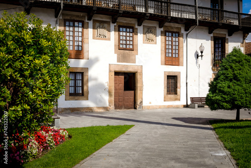 Villaviciosa square, Valdes family palace. Asturias, Spain © lleandralacuerva