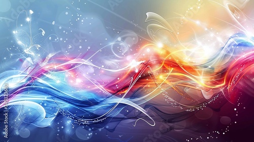 vibrant digital art design for abstract background with colorful decoration and modern concept