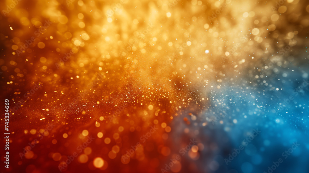 close up shot fantasy glitter glow abstract background