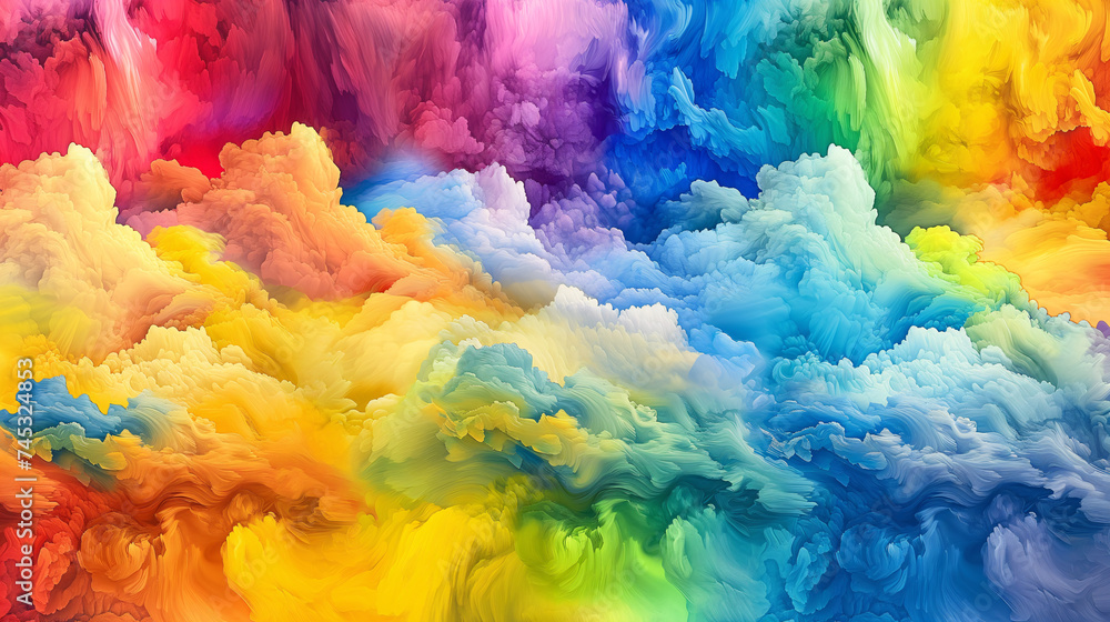 abstract colorful watercolor layers cloud background