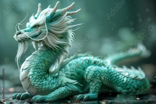  Dragon s Delight  A Vibrant Emerald Wish for the New Year 