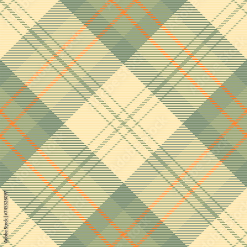 Oilcloth pattern plaid vector, 50s texture tartan fabric. Skirt textile check background seamless in pastel and moccasin colors.