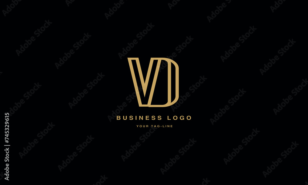 VD, DV, V, D. Abstract Letters Logo Monogram VD, DV, V, D. Abstract Letters Logo Monogram