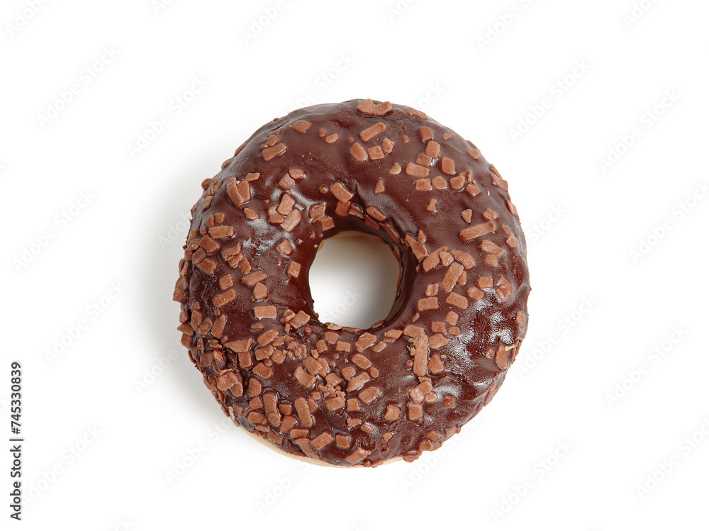 chocolate donut isolated on white background chocolate donut isolated on white background