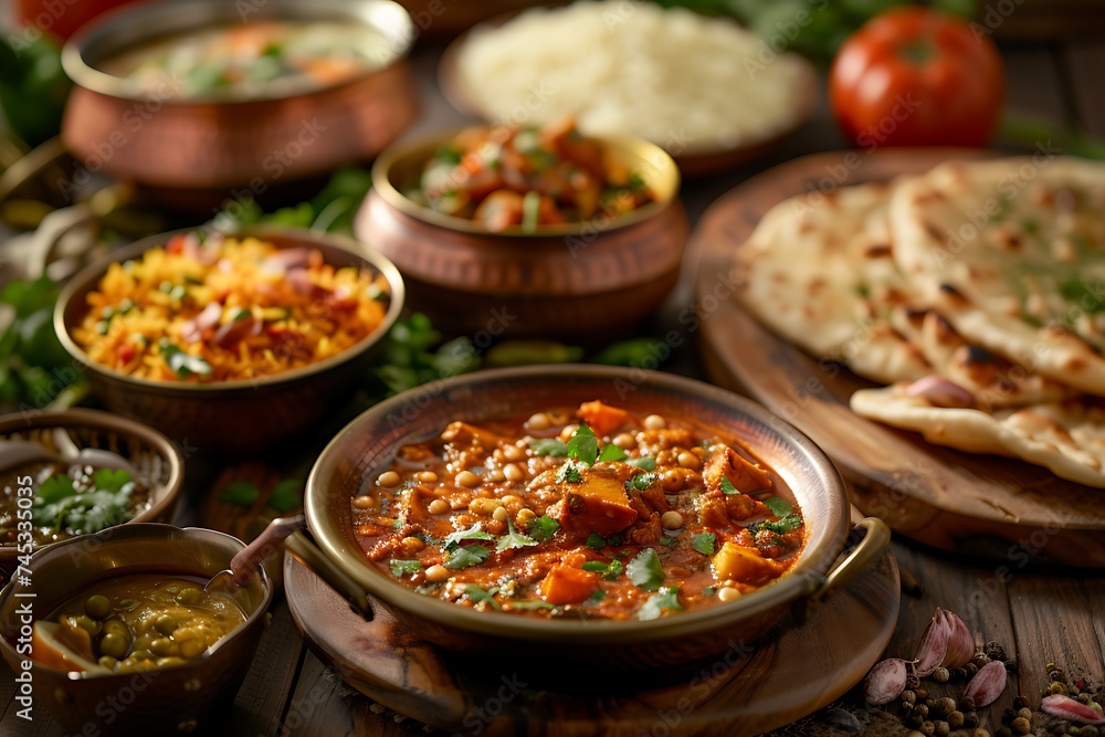 Stunning imagery capturing the essence of Indian vegetarian cuisine.