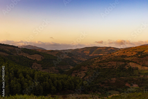 A quiet evening in the Moukdasen area near the city of Tetouan