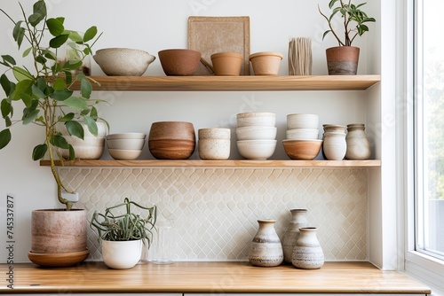 Chic Decor Dreams: Modern Kitchen With Mosaic Backsplash in a Scandinavian Home