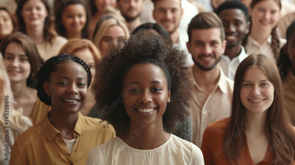 large group of multi ethnic people smiling, diverse community with happiness and joy large group of multi ethnic people smiling, diverse community with happiness and joy
