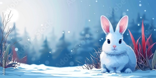 Charming Bunny, Adorable Rabbit in its Natural Habitat