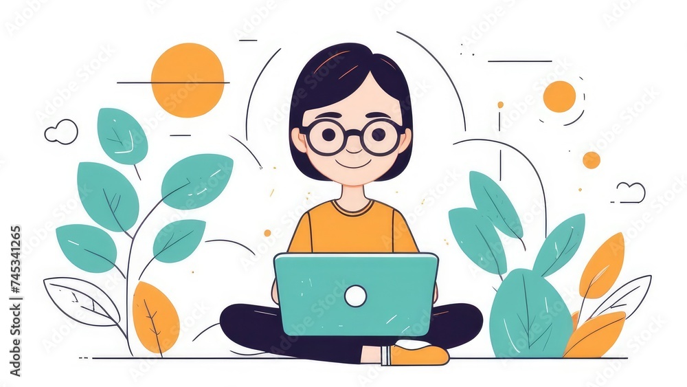 the girl is sitting in the lotus position the girl is sitting in the lotus position