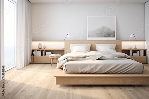 Nordic Simplicity: Light Wood & White Linens Bedroom Designs for a Fresh Scandinavian Touch