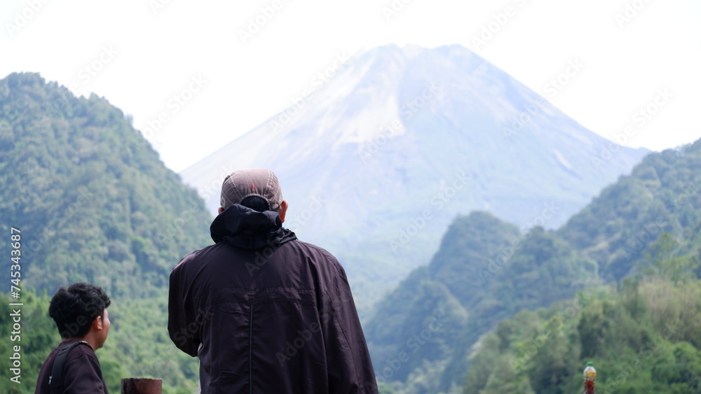 View of Mount Merapi from Nawang Jagad, Yogyakarta, Indonesia View of Mount Merapi from Nawang Jagad, Yogyakarta, Indonesia