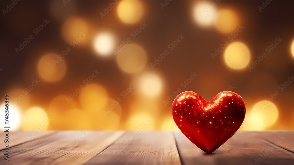 Valentine's Day soft pink and red heart bokeh background Valentine's Day soft pink and red heart bokeh background