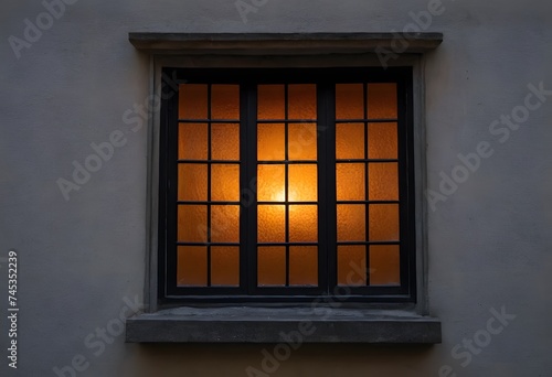 Black Metal Frame Of A Window