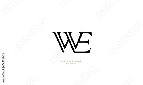 WE, EW, W, E, Abstract Letters Logo Monogram