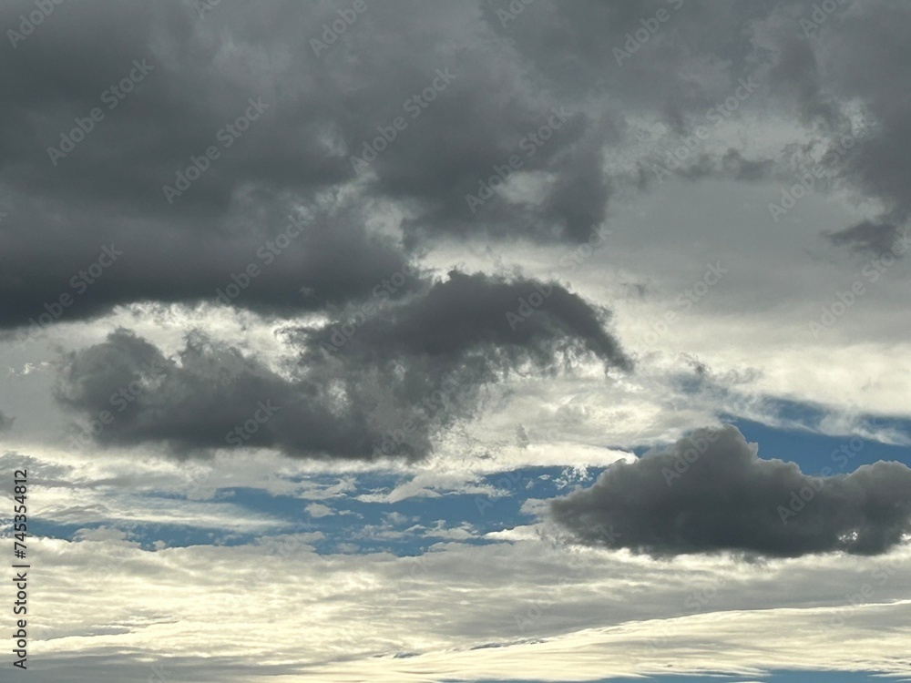 Obraz premium storm clouds timelapse