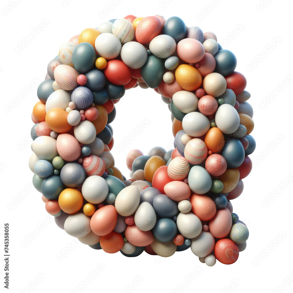 Isolated 3D Letter on a Clear PNG Canvas Generative AI Isolated 3D Letter on a Clear PNG Canvas Generative AI