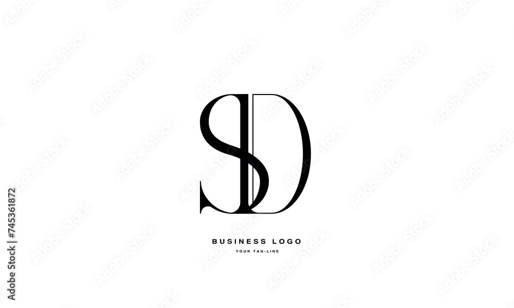 SD, DS, S, D, Abstract Letters Logo Monogram SD, DS, S, D, Abstract Letters Logo Monogram