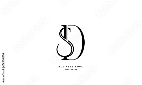 SD, DS, S, D, Abstract Letters Logo Monogram