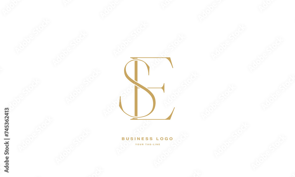 SE, ES, S, E, Abstract Letters Logo Monogram SE, ES, S, E, Abstract Letters Logo Monogram