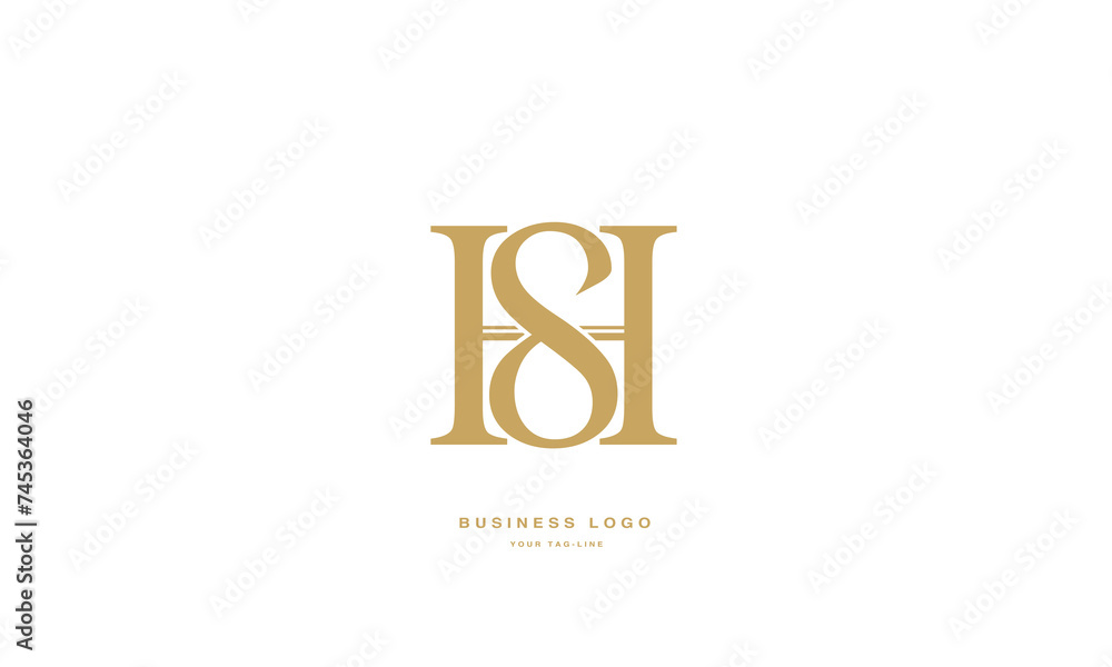 SH, HS, S, H, Abstract Letters Logo Monogram SH, HS, S, H, Abstract Letters Logo Monogram