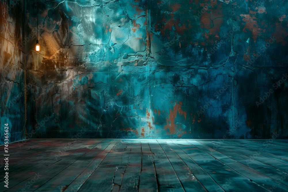 A vibrant screenshot captures the serenity of a blue room