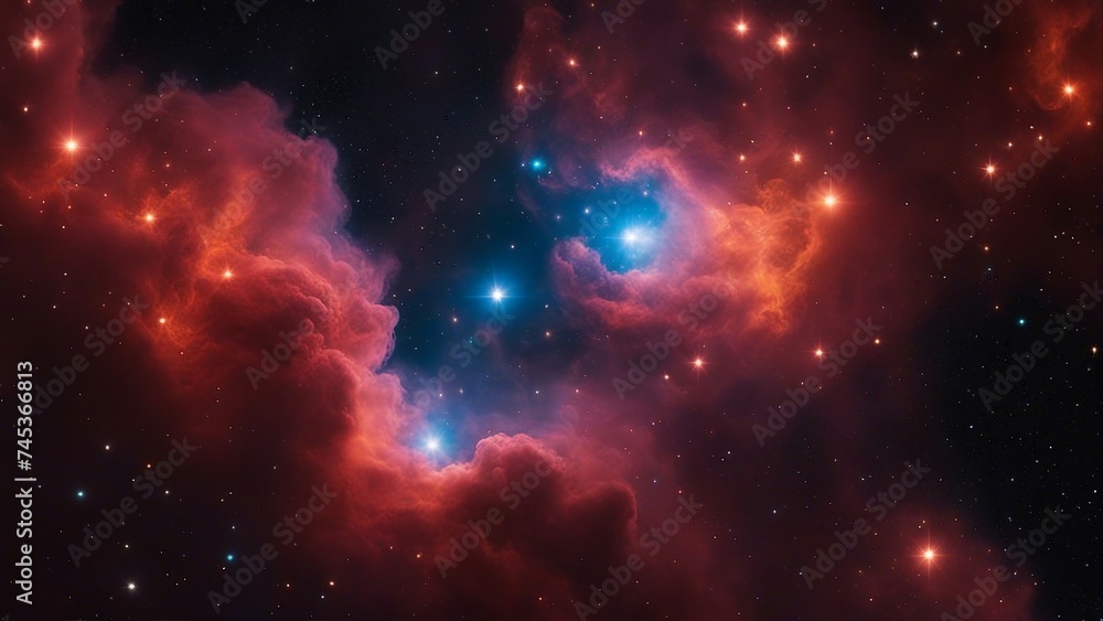 background with space A firey nebula with a colorful glow, showing the beauty and diversity of the universe background with space A firey nebula with a colorful glow, showing the beauty and diversity of the universe