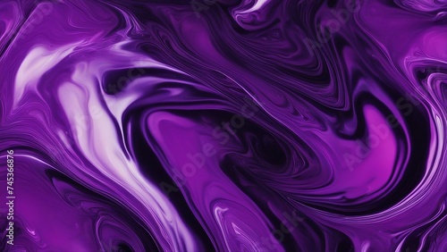 purple background A creative illustration of a dark neon purple fluid art marbling paint texture. 