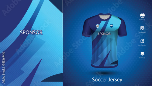 Vector vector soccer jersey design for sublimation or sports tshirt design for cricket football
