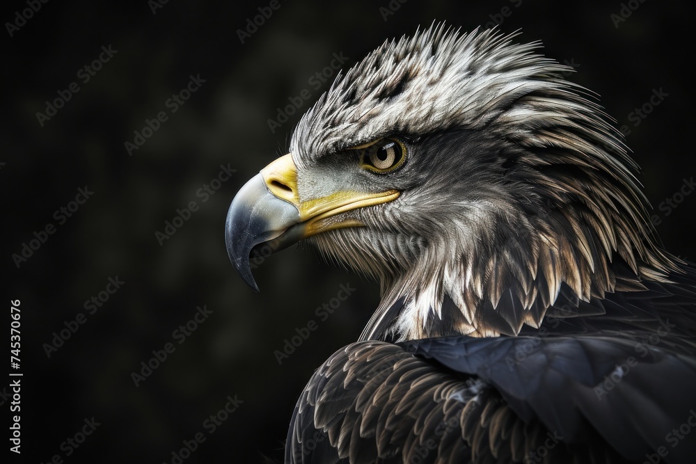 close up Portrait of a American bald eagle close up Portrait of a American bald eagle