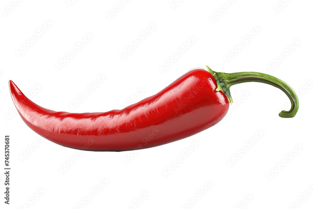 Red Hot Pepper on White Background Red Hot Pepper on White Background